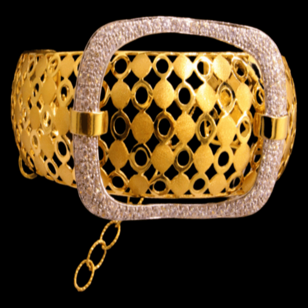 21K Gold Bangle Bracelet – SB24206