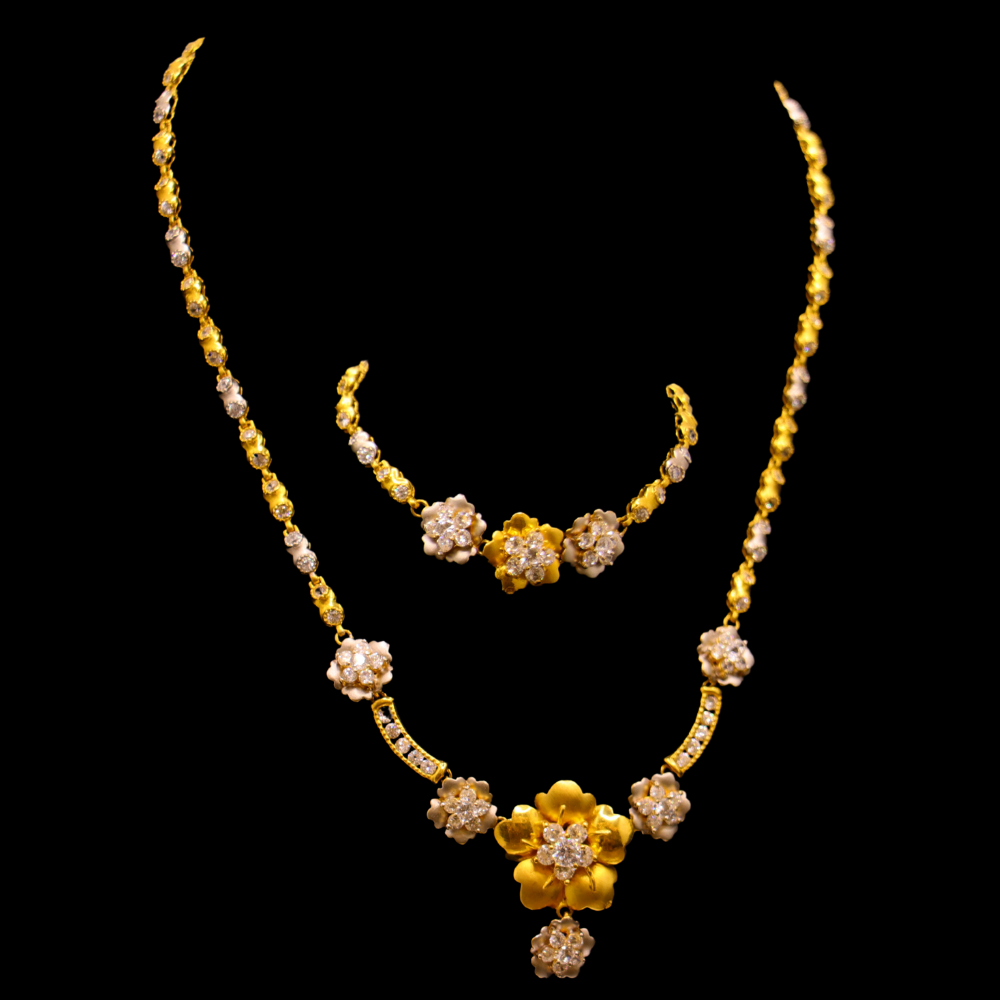 21K Gold Necklace Set