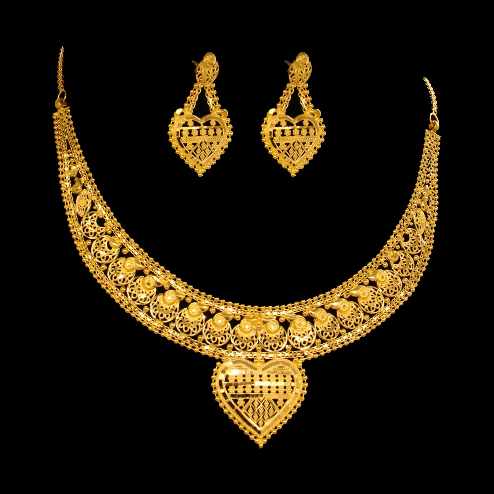 22K Gold Necklace Set