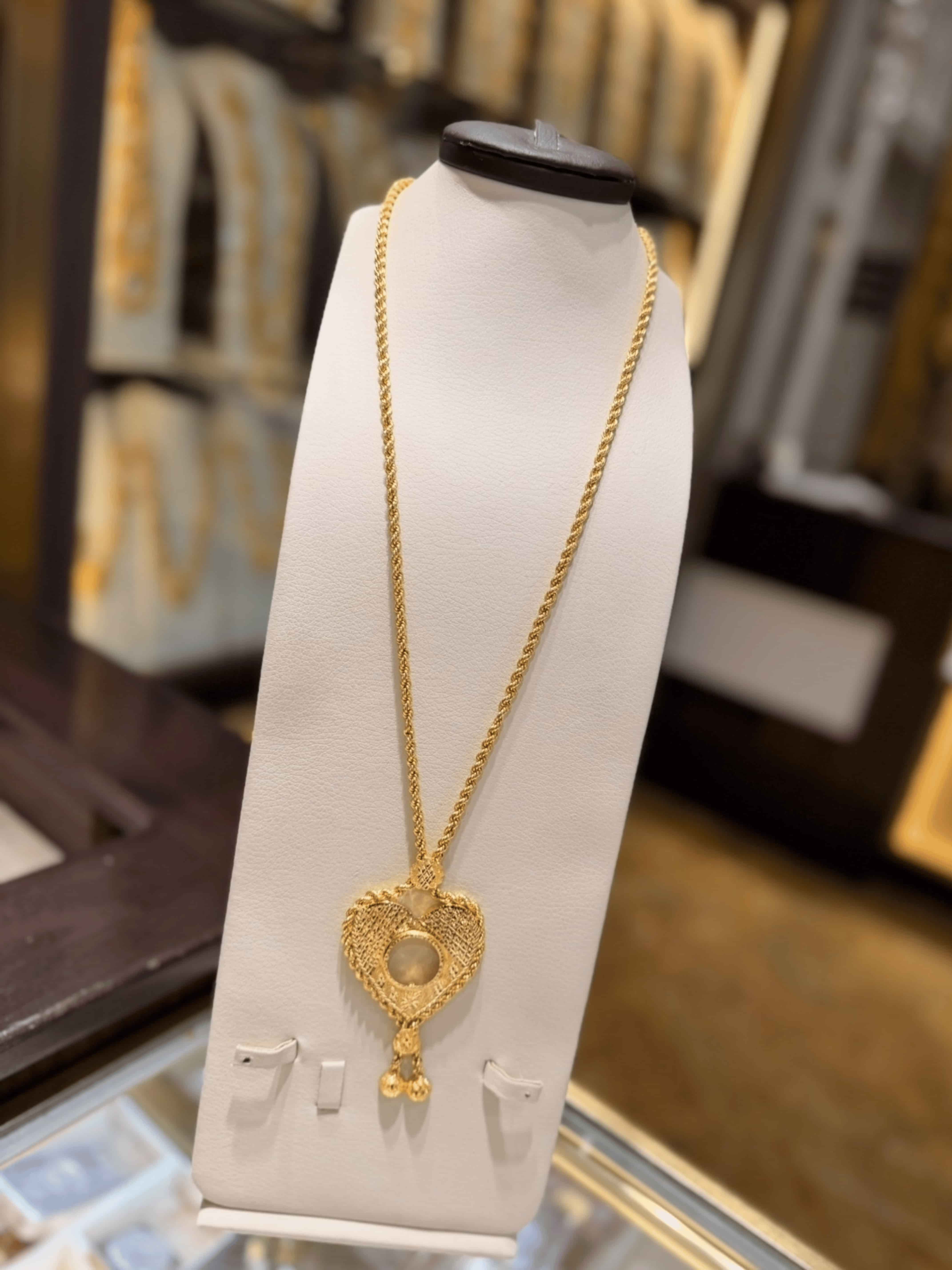 21K Gold Long Necklace - SB32790