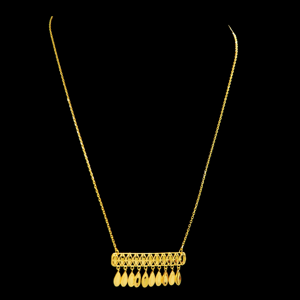 21K Short Gold Necklace - – SW33766