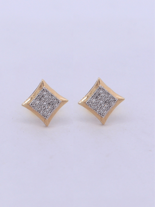10K Yellow Gold Diamond Earrings – SW31999