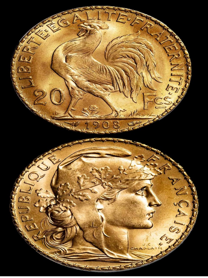 France Gold 20 Francs French – SW22778