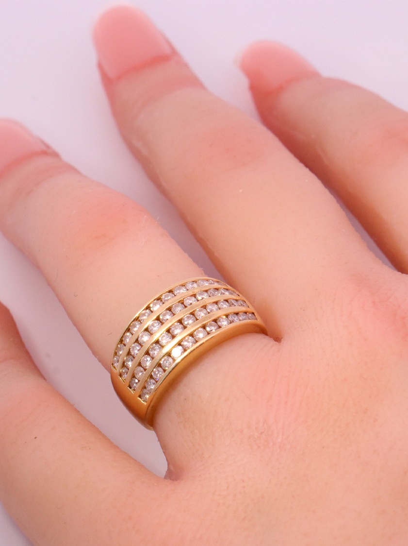 14K Yellow Gold Diamond Ring - – SW10179