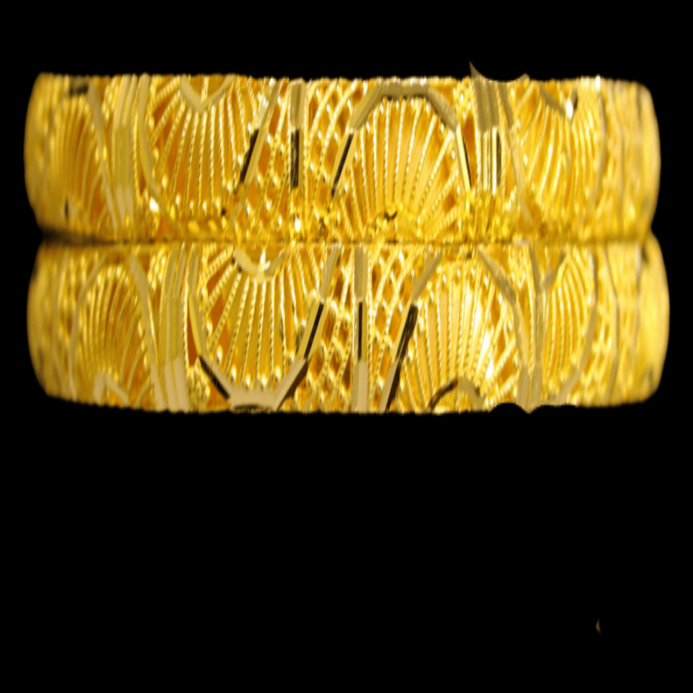 21K Gold Bangle Set, XS (18) – SW30345
