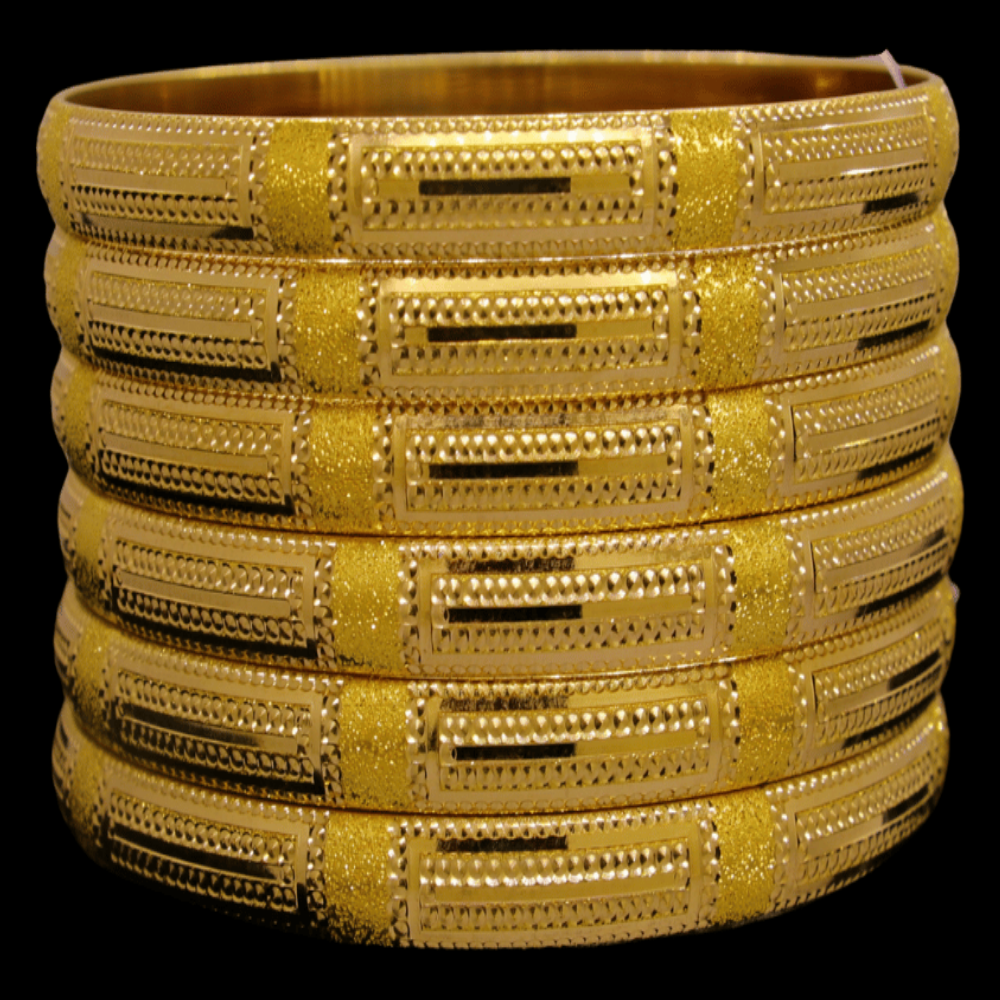 21K Gold Bangle Set, XL (22) – SW28866
