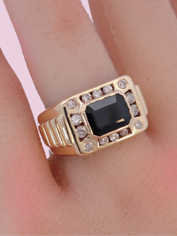 14K Yellow Gold Diamond Ring - SW30621, 5