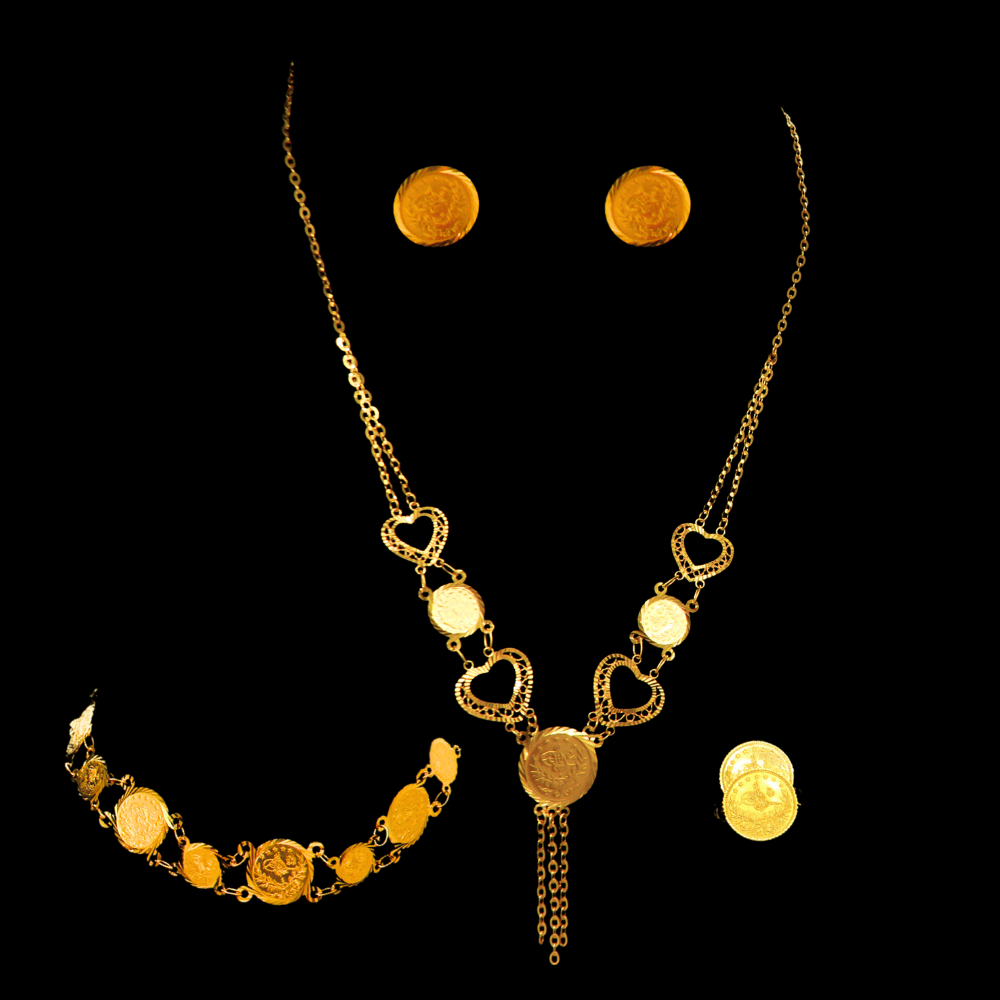 21K Gold Necklace Set