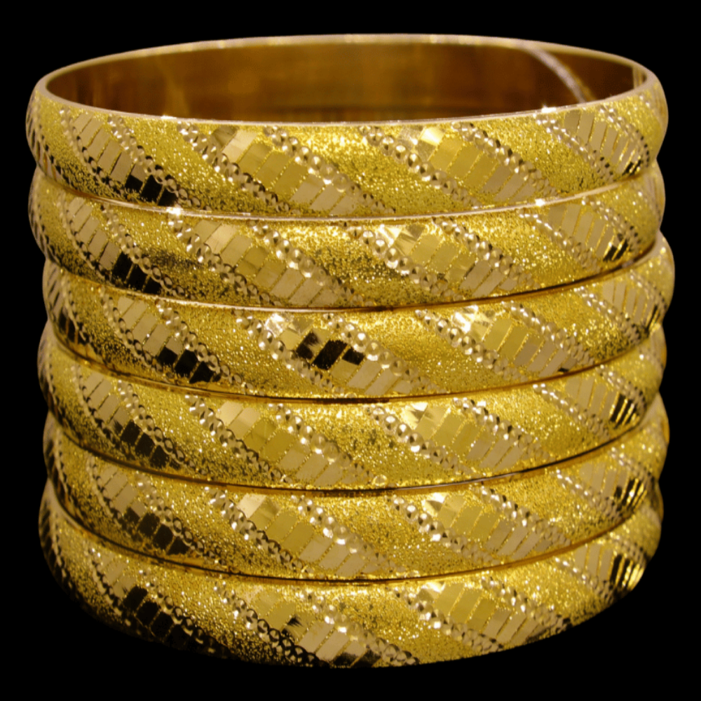 21K Gold Bangle Set, L (21) – SW28869