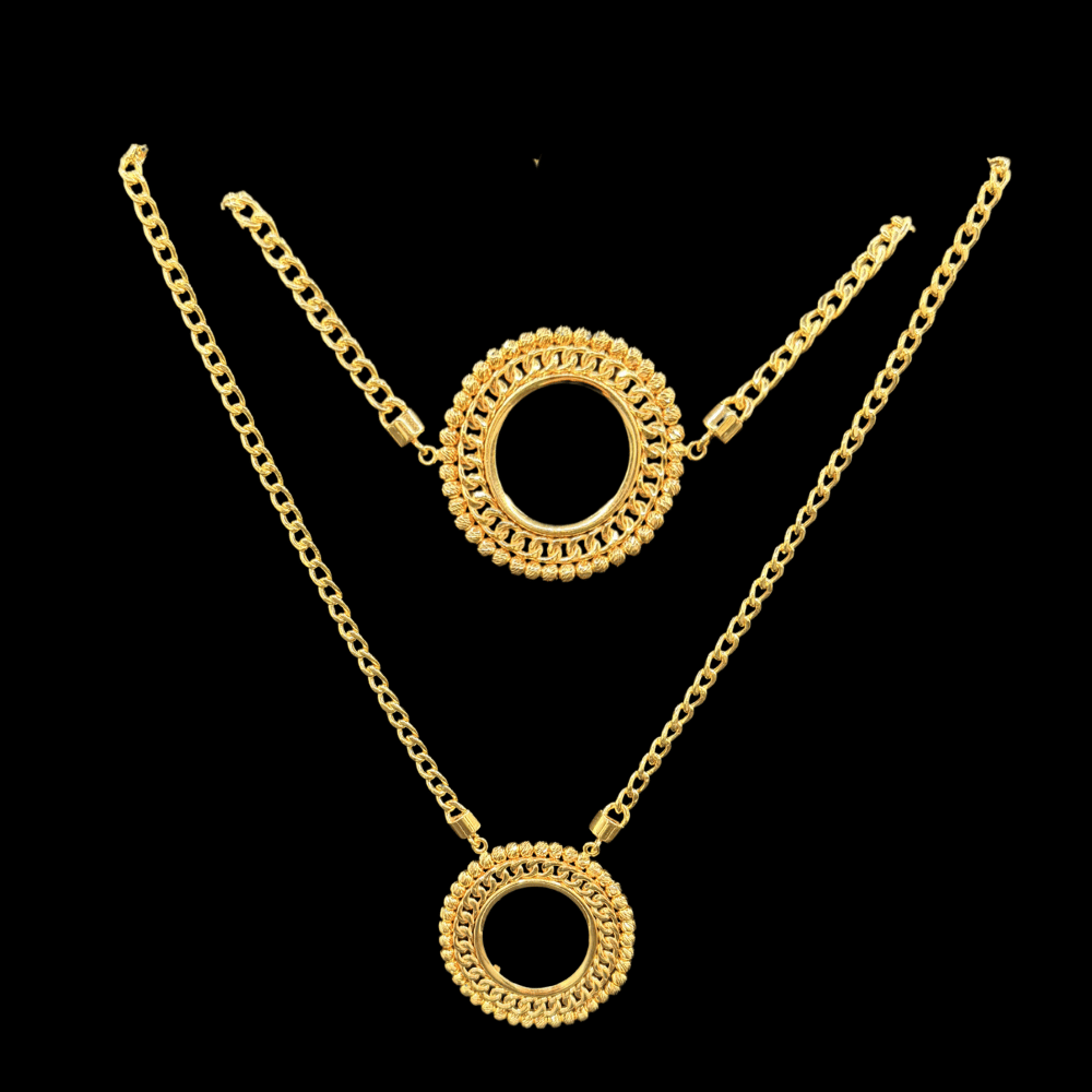 21K Gold Necklace Set