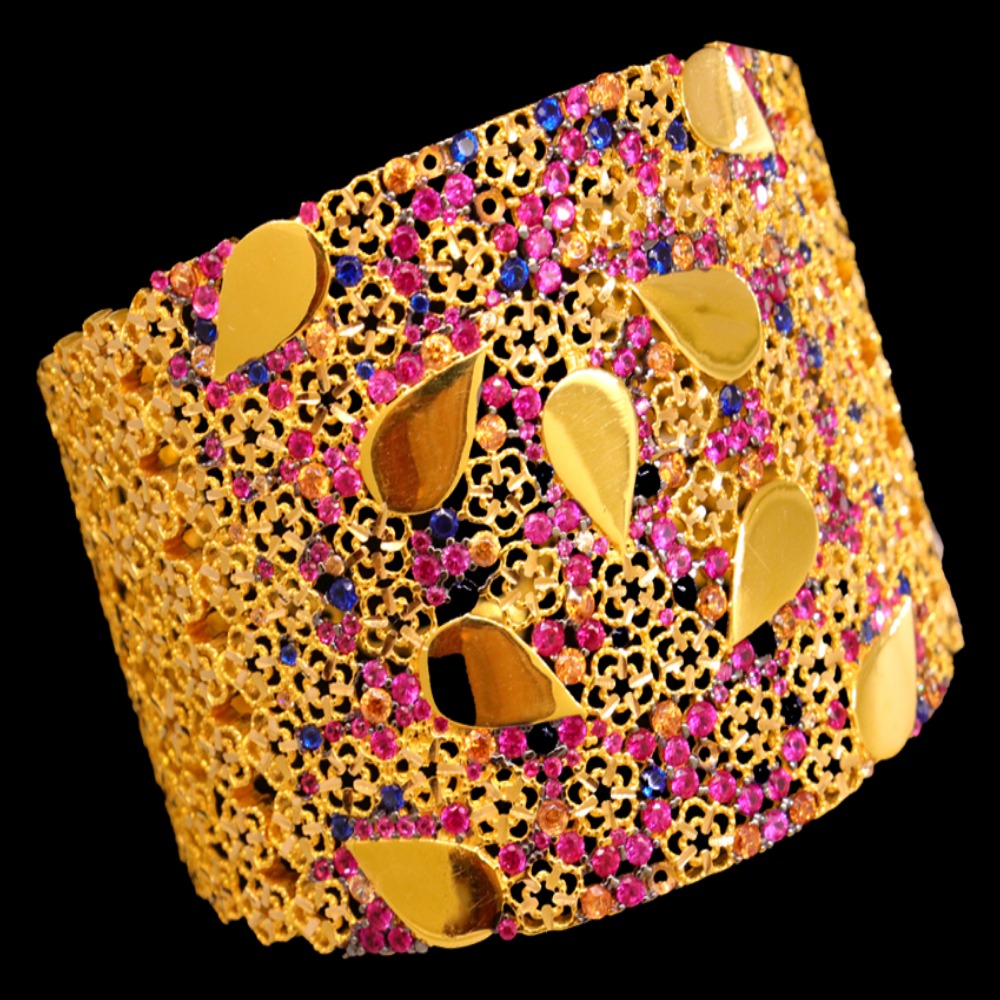 21K Gold Bangle Bracelet – SW17194 image 2 of 2