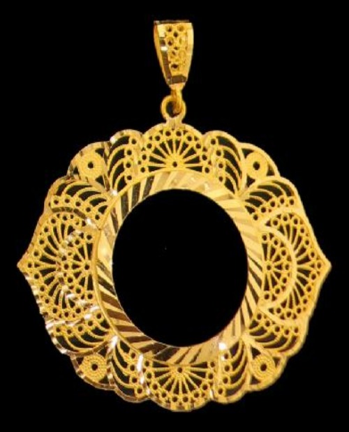 21K Gold Coin Frame – 20054