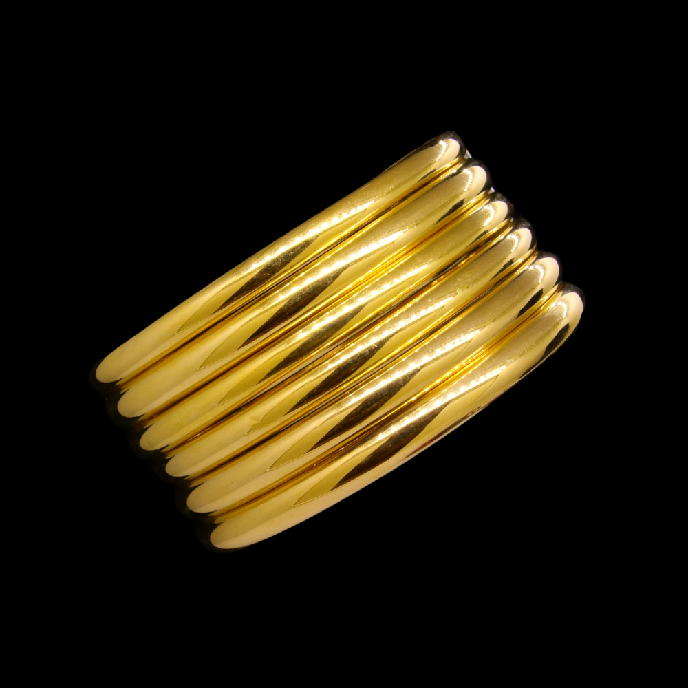 21K Gold Bangle Set, L (21) – SW23428 image 2 of 2