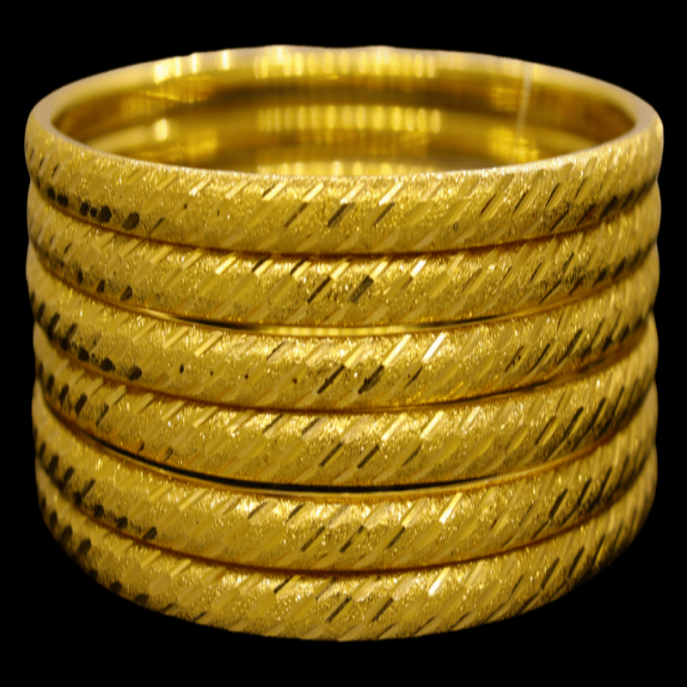 21K Gold Bangle Set, XL (22) – SW30309