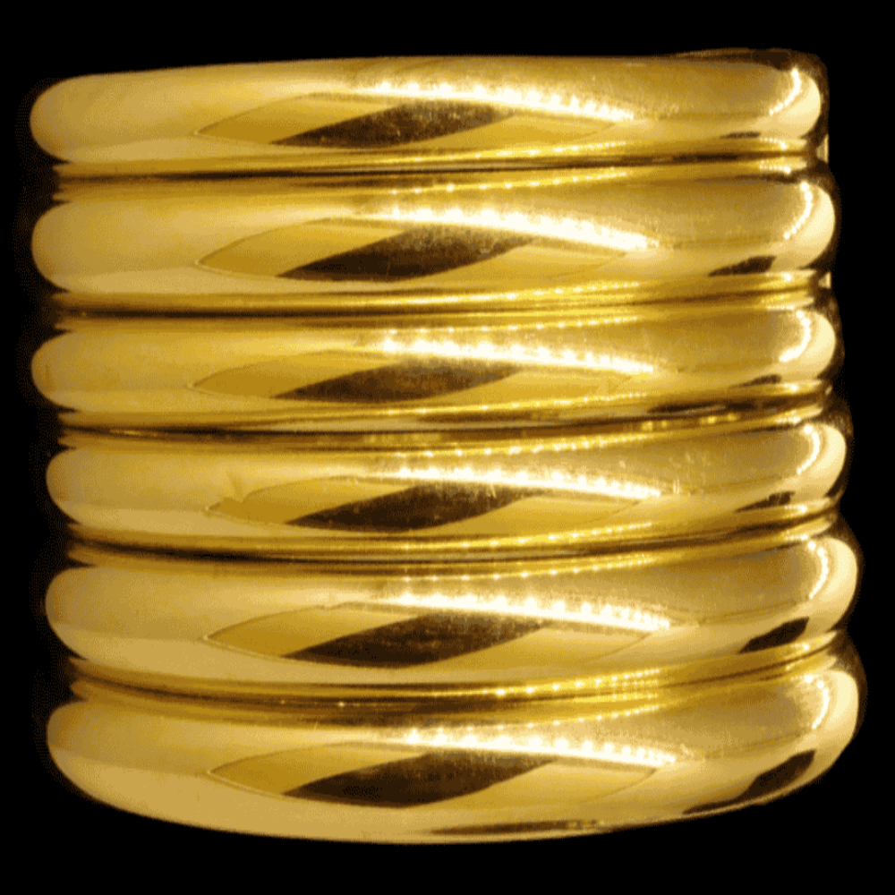 21K Gold Bangle Set, L (21) – SW23428