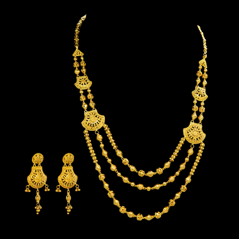 21K Gold Necklace Set