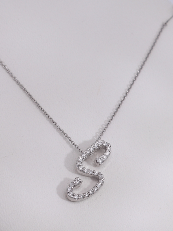 18K White Gold Diamond Necklace – SW30876