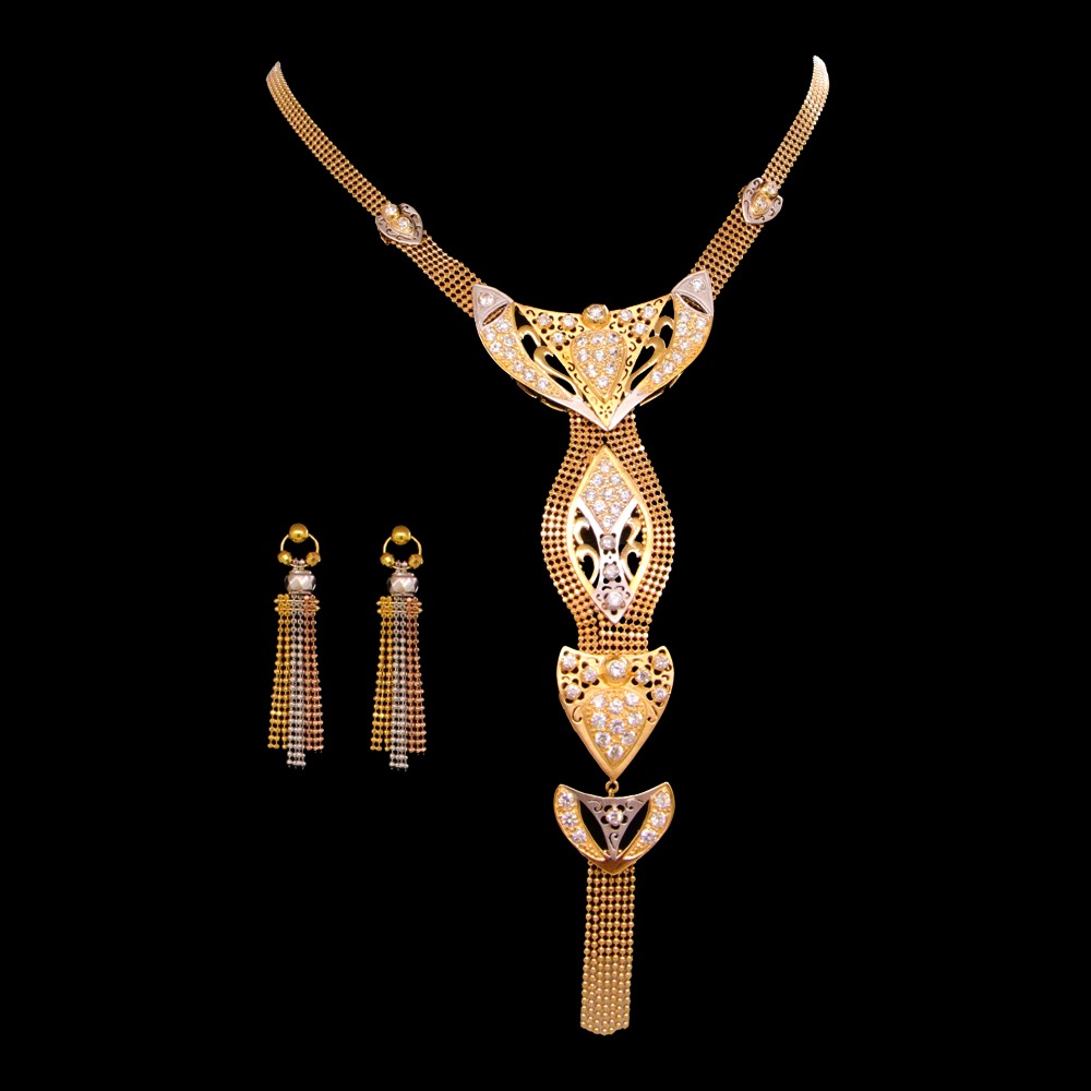 21K Gold Necklace Set
