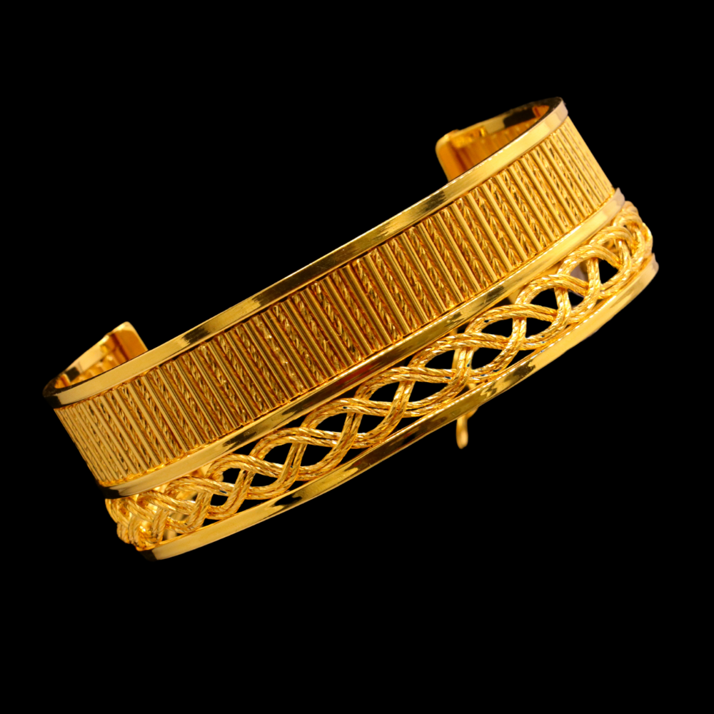 21K Gold Bangle Bracelet – SD23238 image 2 of 2