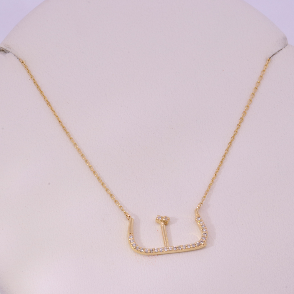 14K Yellow Gold Diamond Necklace – SW24469