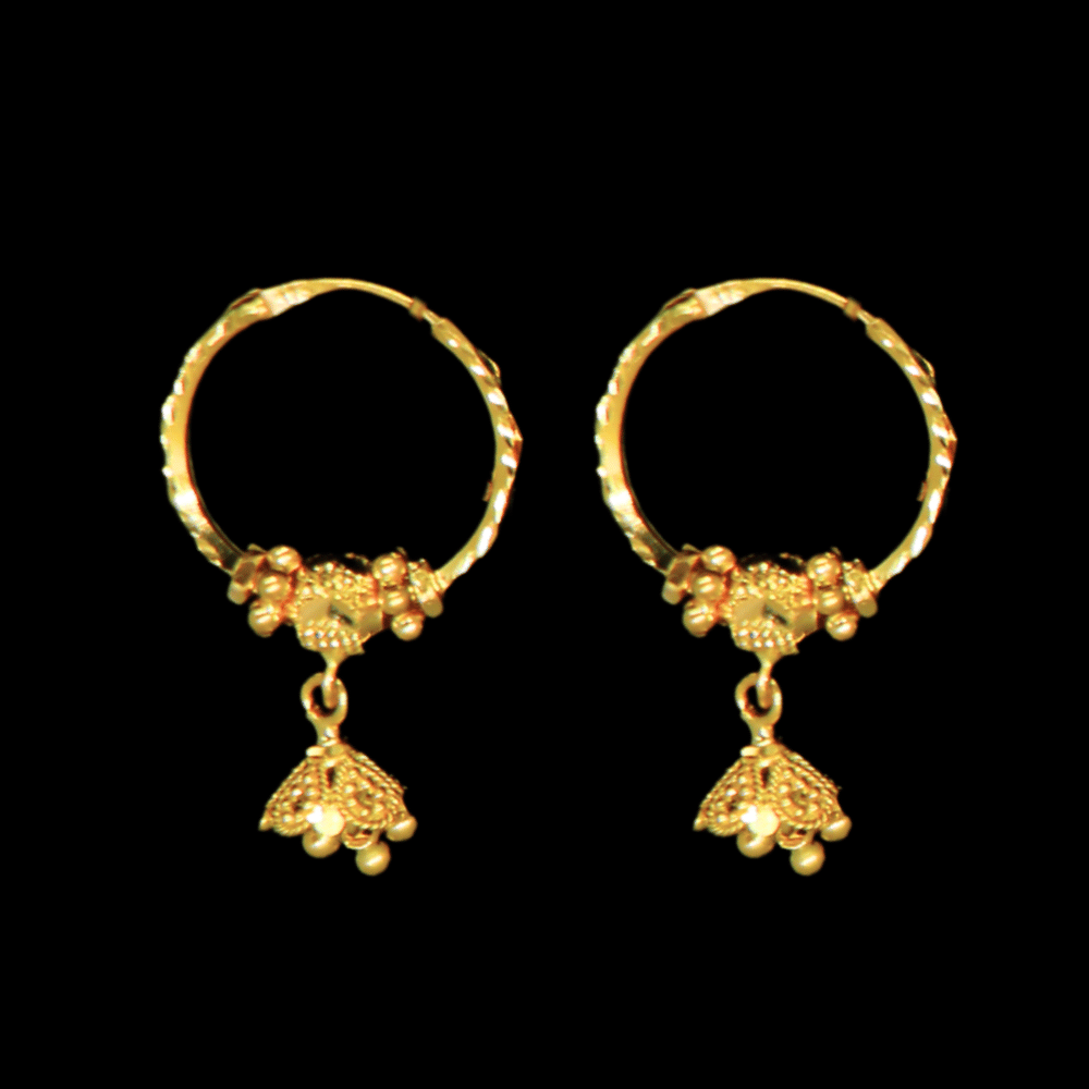 22K Gold Earrings - SW33484