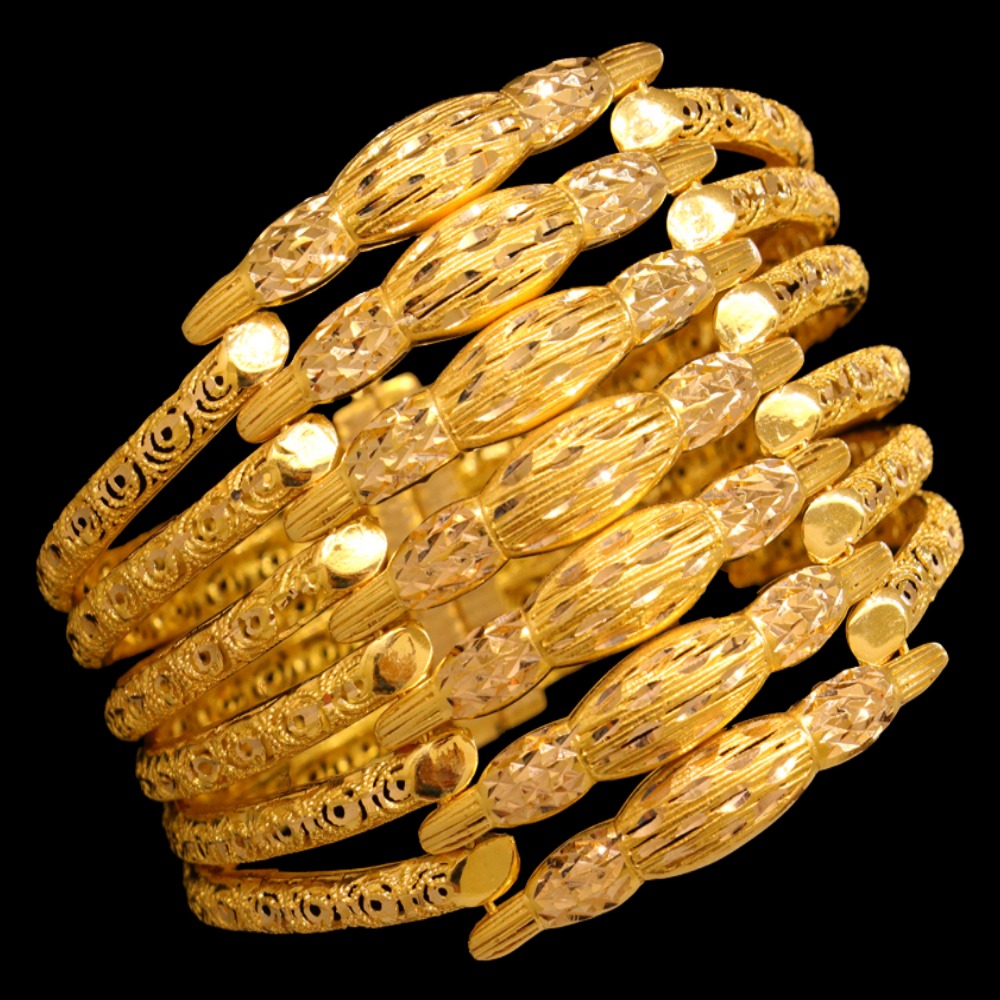 21K Gold Bangle Bracelet