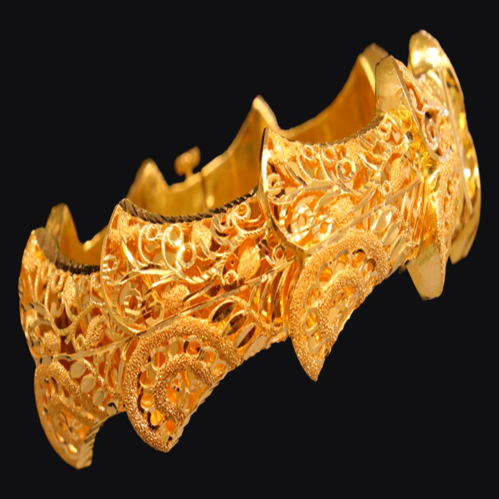 21K Gold Bangle Bracelet – SW17176 image 2 of 2