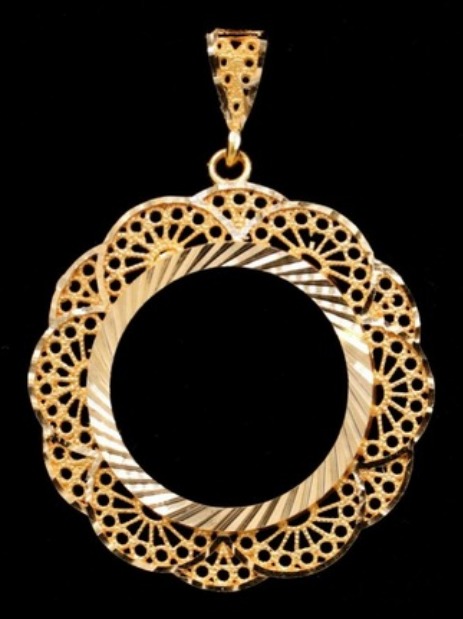 21K Gold Coin Frame – 7362