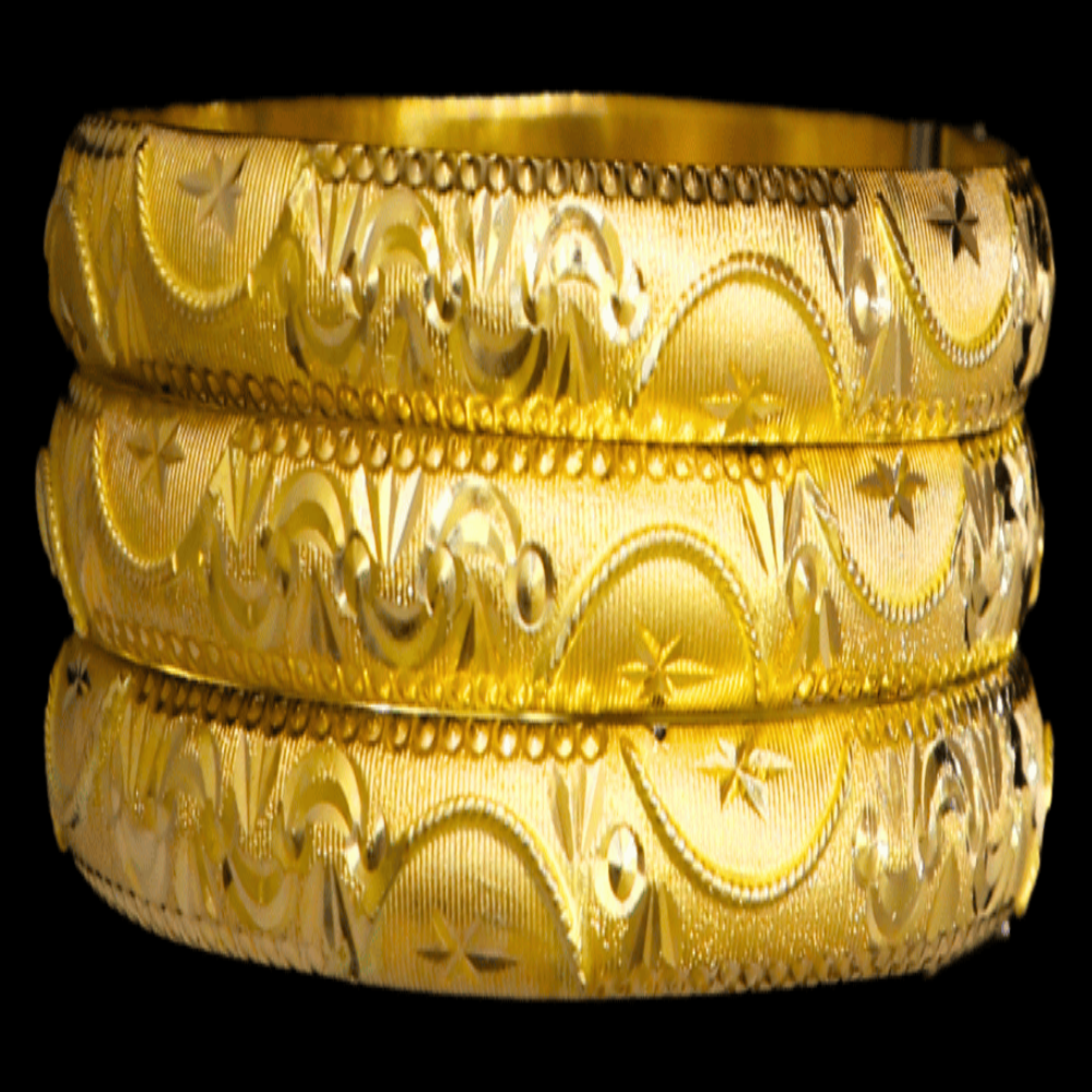 21K Gold Bangle Set, M (20) – SW32733