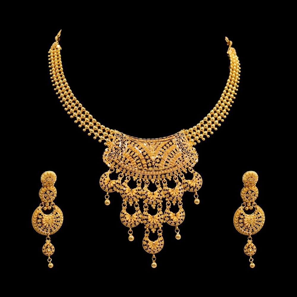 22K Gold Necklace Set
