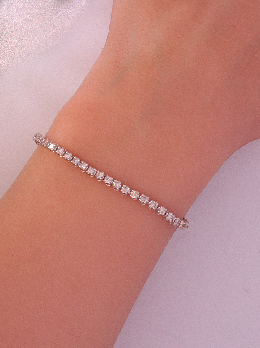 14K White Gold Diamond Bracelet – SW18171