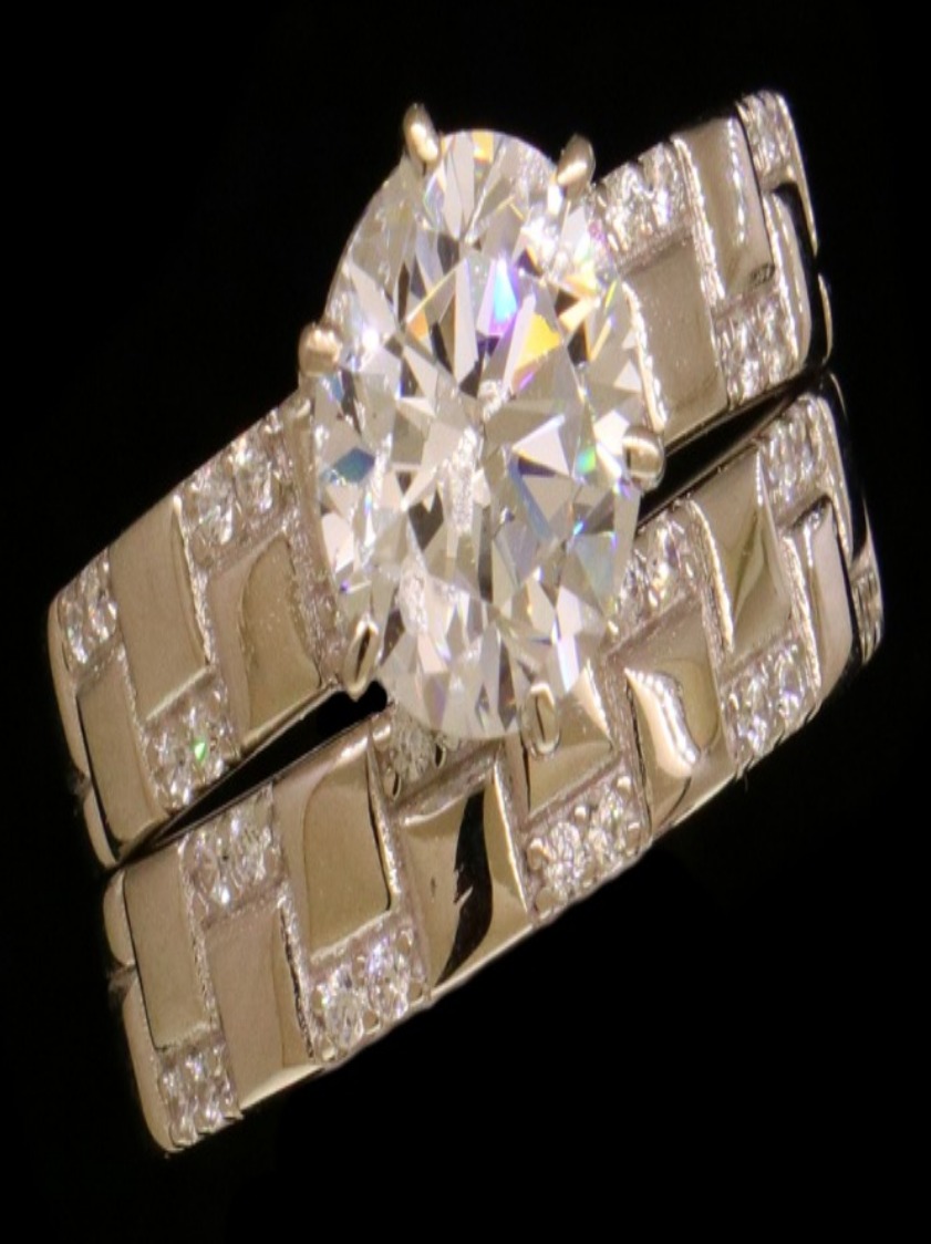 White Gold Bridal Set – Size 4 – 35998
