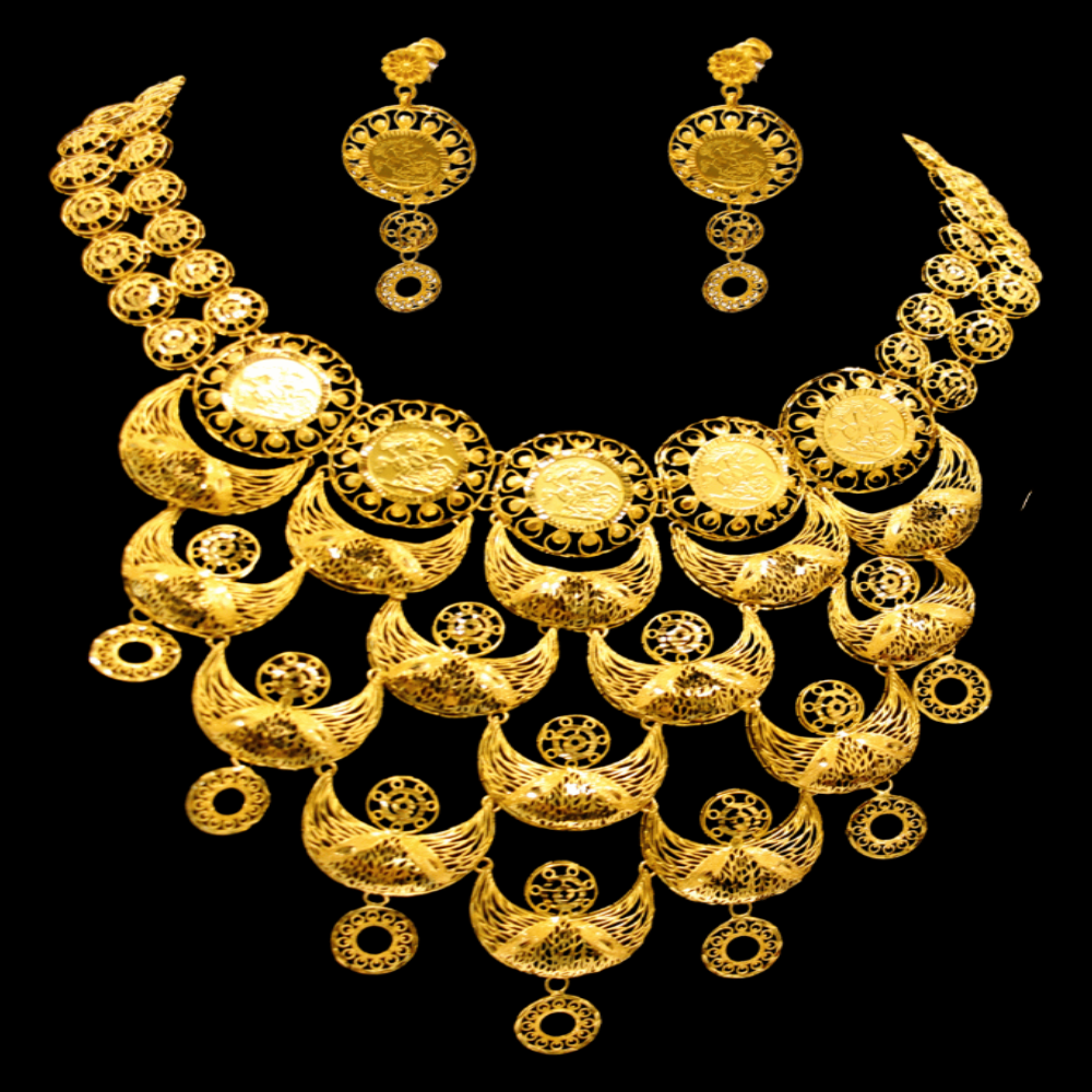22K Gold Necklace Set