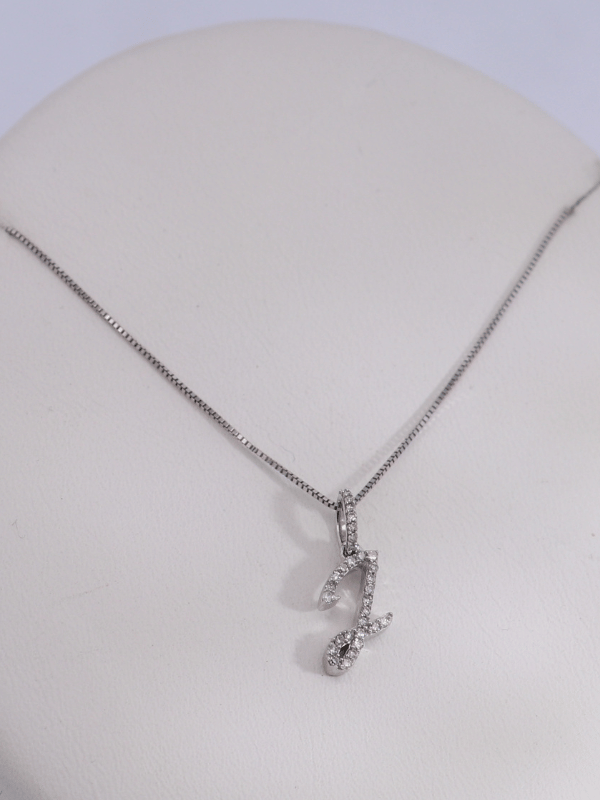 14K White Gold Diamond Necklace – SW30866
