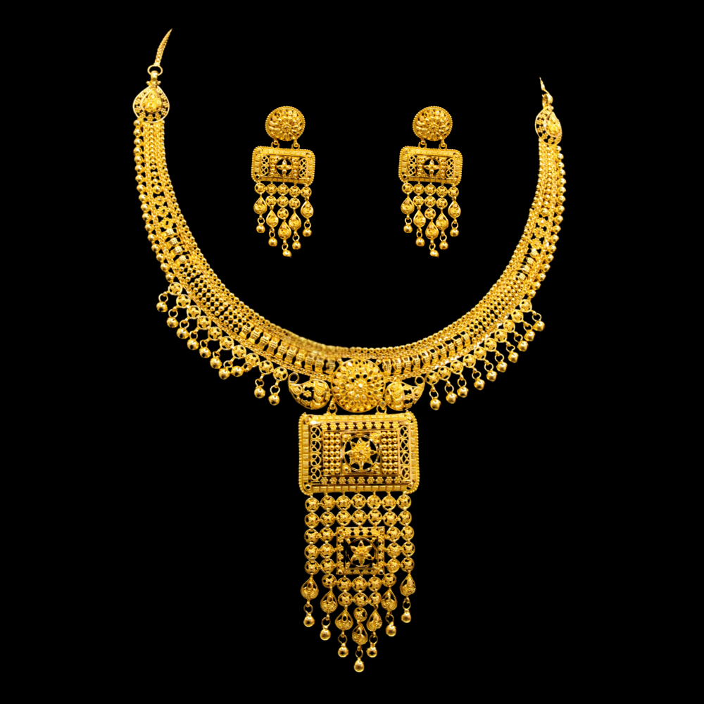 22K Short Necklace Set – SD28386