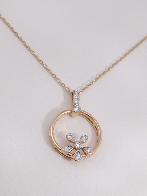 14K White Gold Diamond Necklace – SW30878