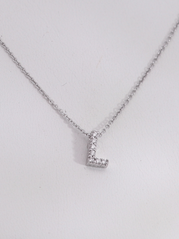 14K White Gold Diamond Necklace – SW30875