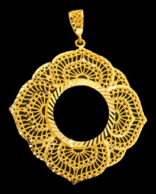 21K Gold Coin Frame