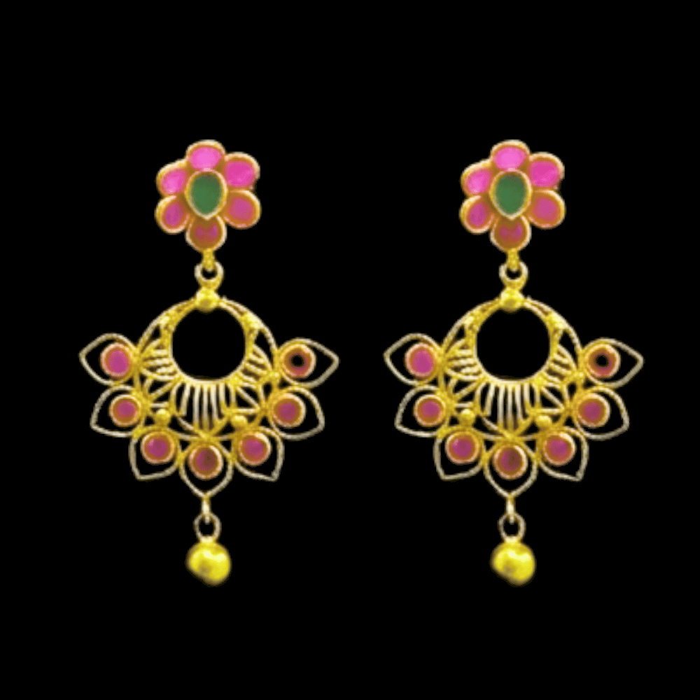 22K Gold Earrings - SD32245