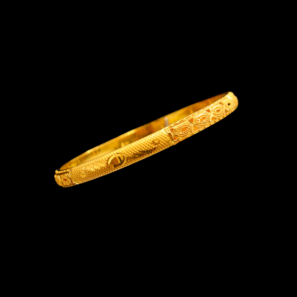 21K Gold Bangle, S (19) – SB28149 image 2 of 2