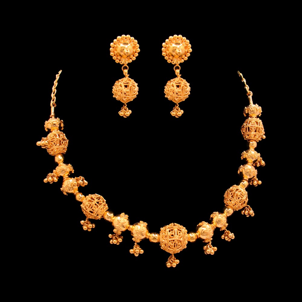 22K Gold Necklace Set