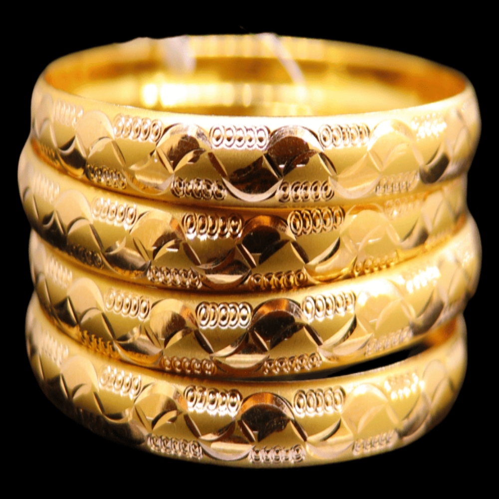 21K Gold Bangle Set, S (19) – SW32528