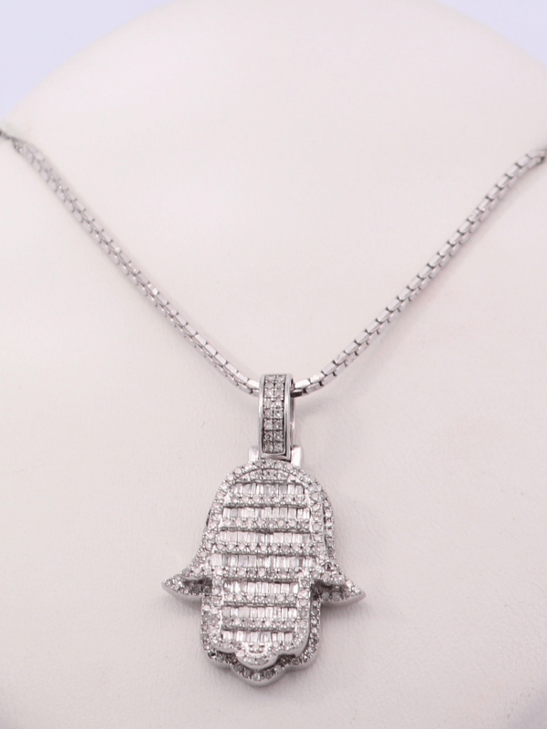 18K White Gold Diamond Necklace – SW31579