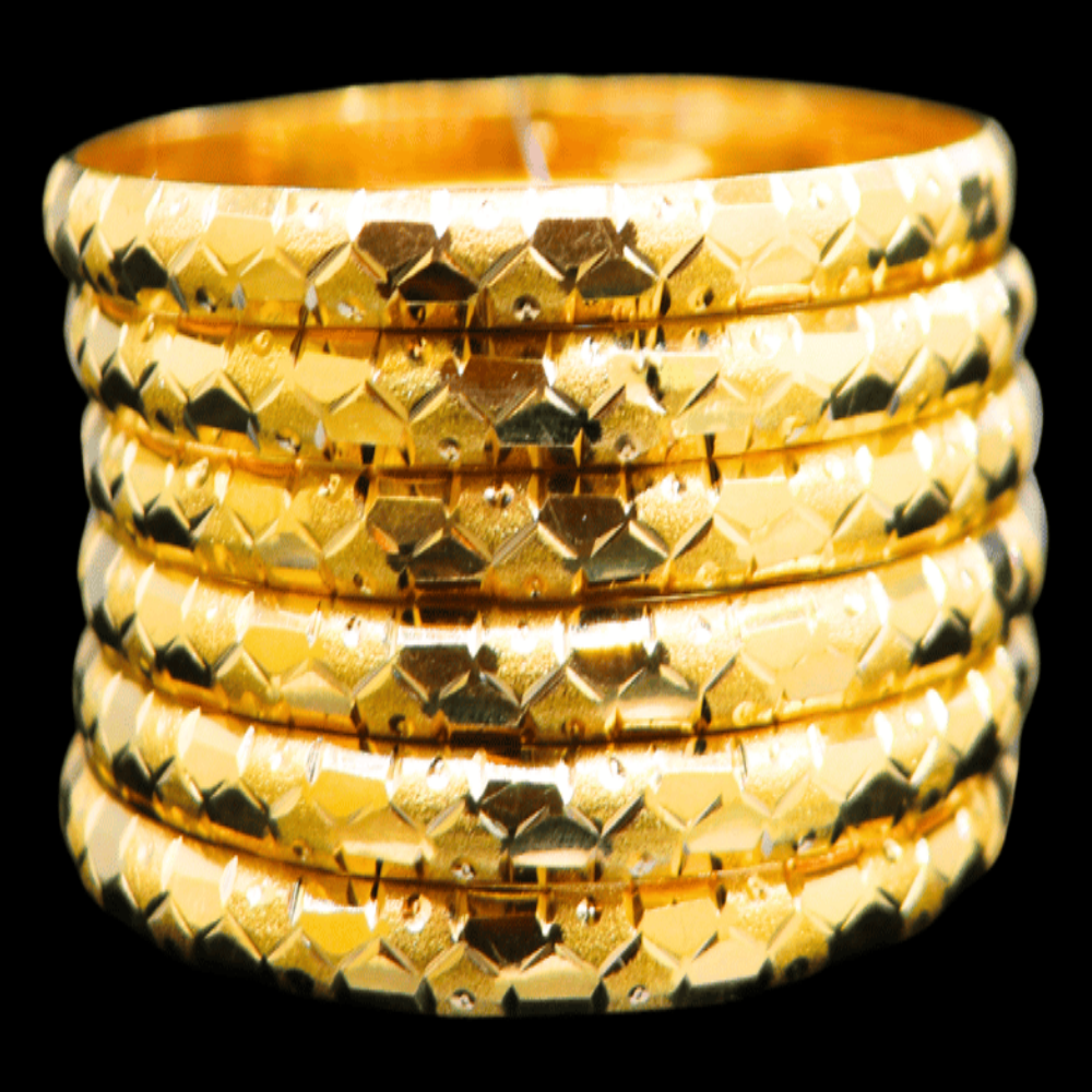 21K Gold Bangle Set, M (20) – SW32527