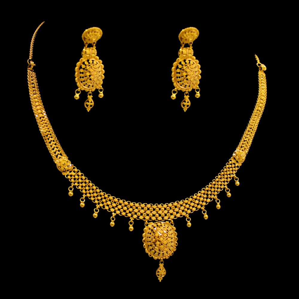 22K Gold Necklace Set