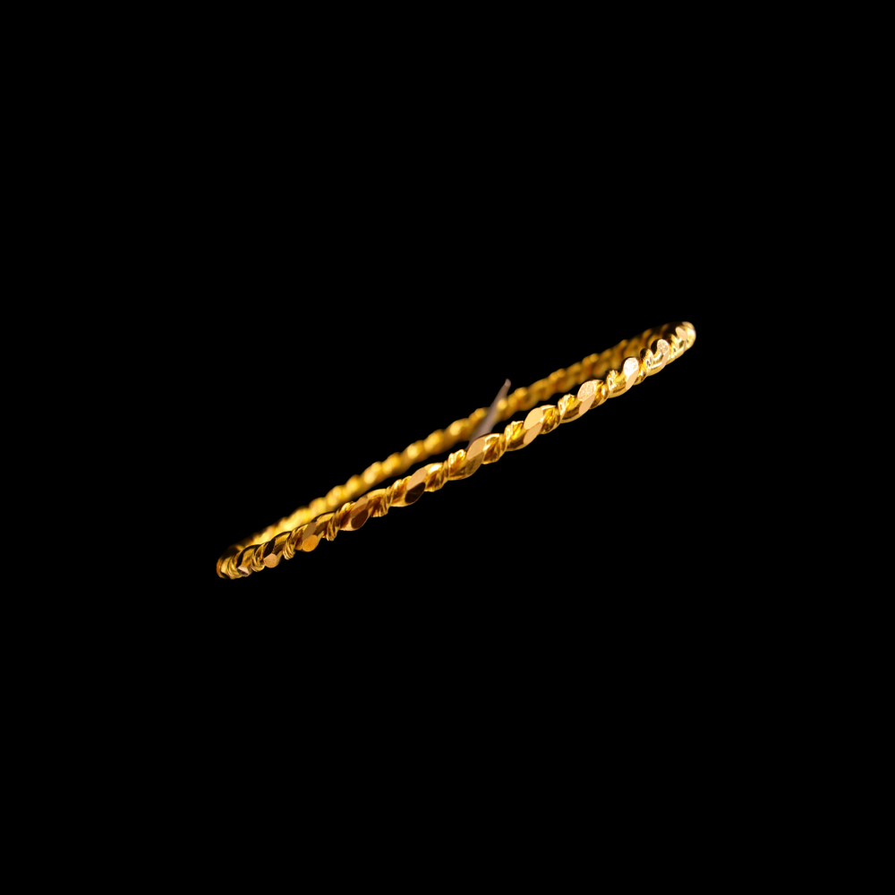21K Gold Bangle, XL (22) – SB28144
