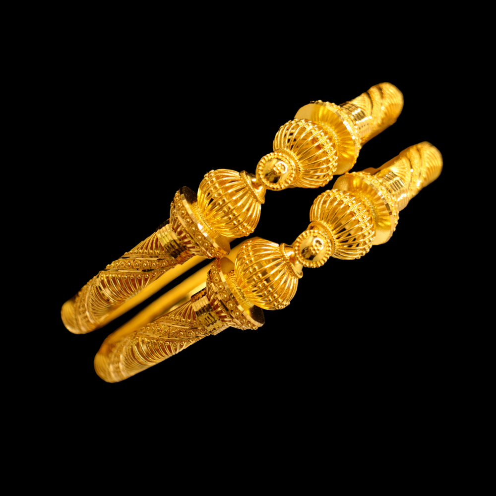 22K Gold Bangle Bracelet – SB25658 image 2 of 2