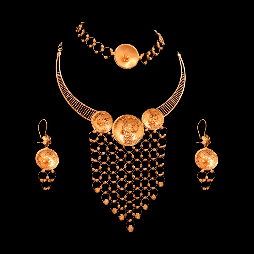 21K Gold Necklace Set