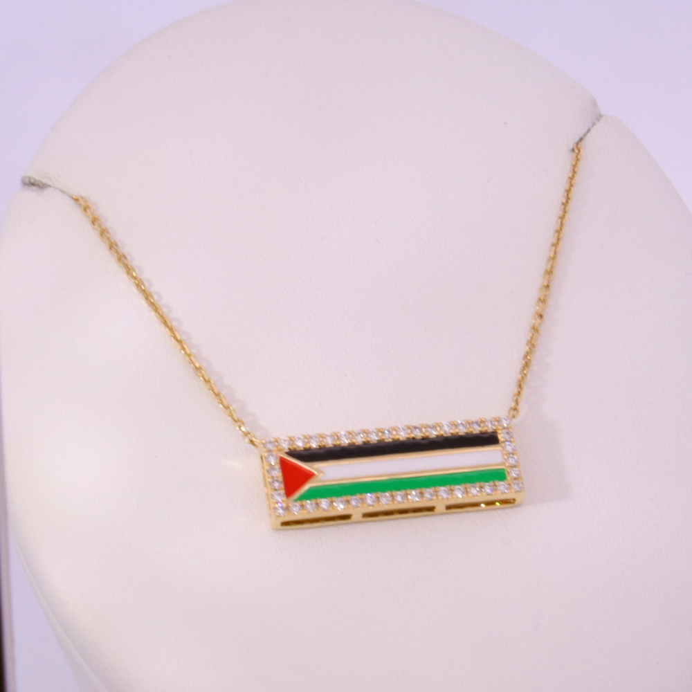 14K Yellow Gold Diamond Necklace – SW24495