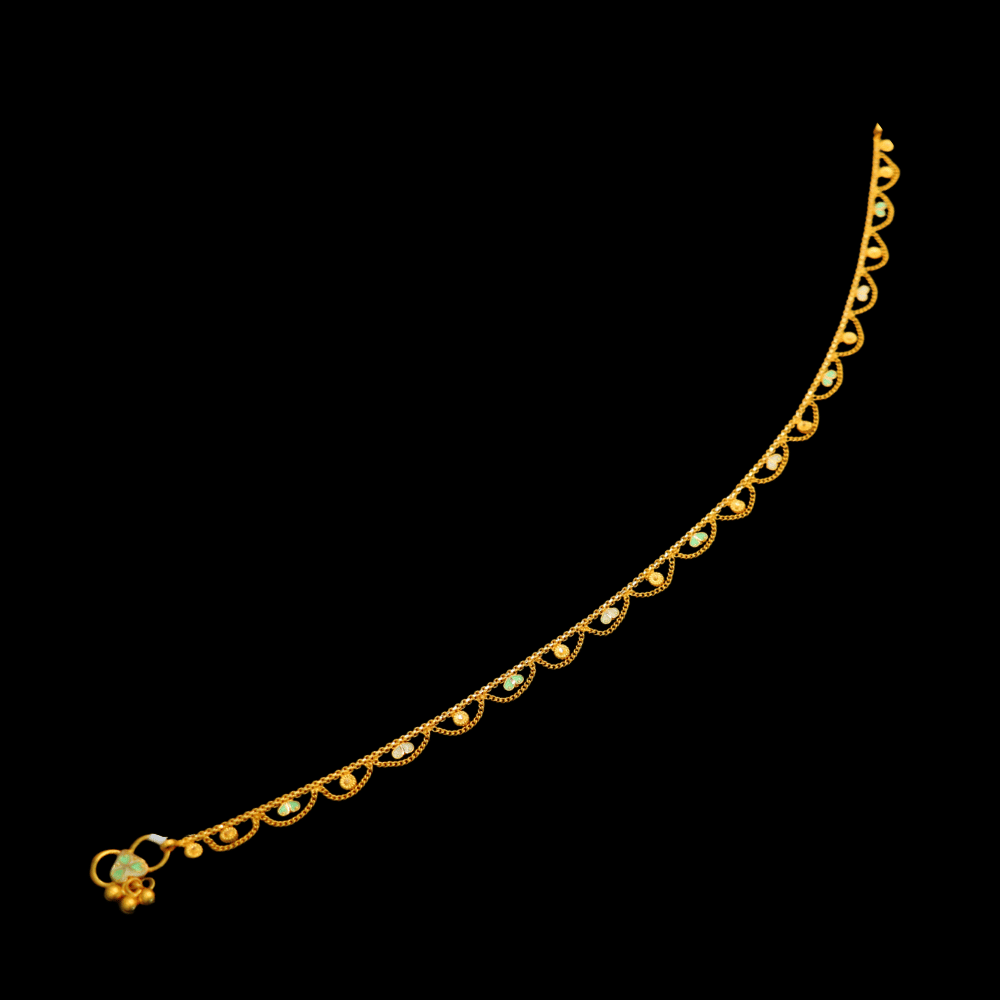 22K Gold Anklet